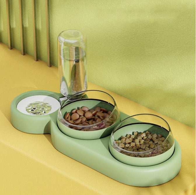 AquaPaw™ Ergonomic Feeder & Fountain Station for Cats and Dogs