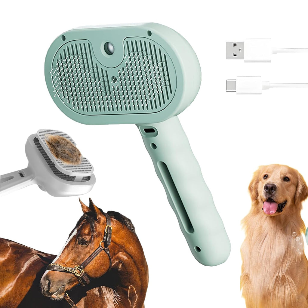 AquaPaw™ 3-in-1 Pet Steam Brush for Cats and Dogs